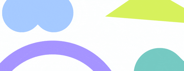 Animation av geometriska symboler i rörelse