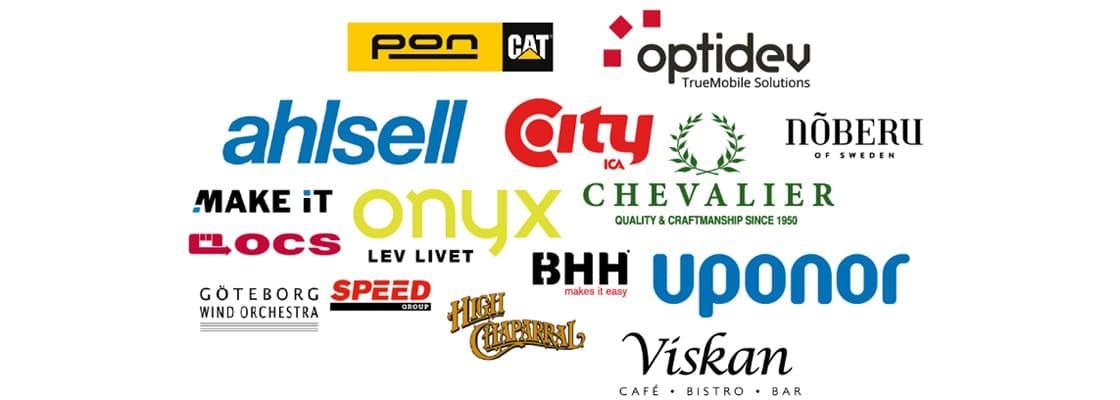 Moln av logotyper