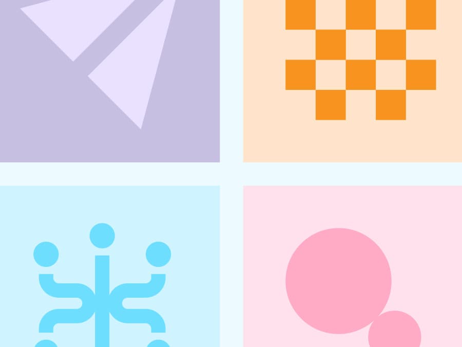 Grafik i form av symboler och mönster