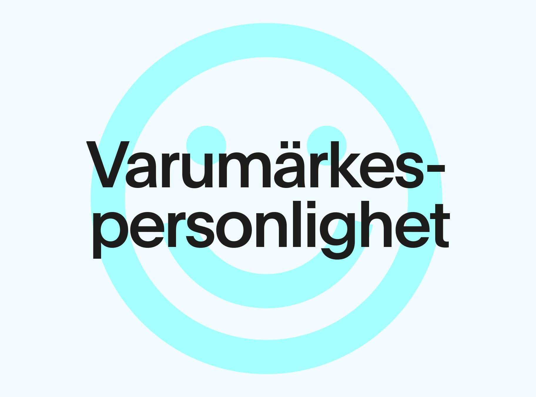 Grafik som illustrerar ett hjärta med texten "Varumärkespersonlighet" centrerat i bilden